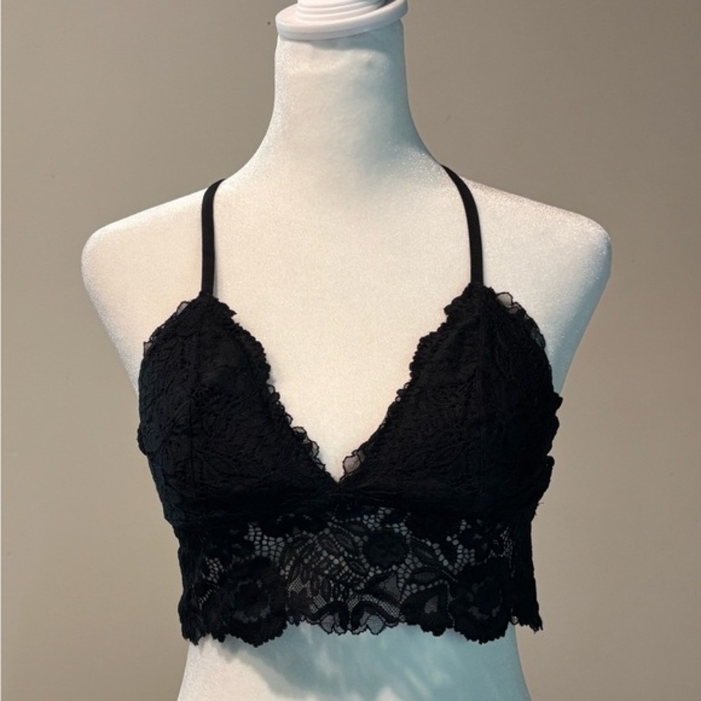 Aerie Padded Longline Lace Bralette